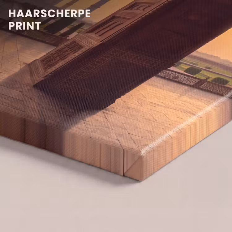 Canvas schilderij - Monument - Zonsondergang - Goud — 5