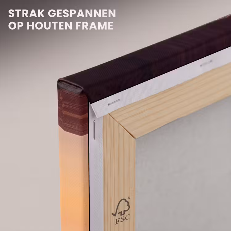 Canvas schilderij - Monument - Zonsondergang - Goud — 7