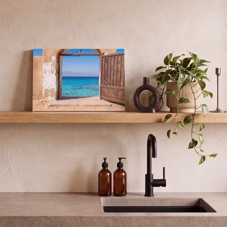 Canvas schilderij - Poort - Zee - Natuur — 4