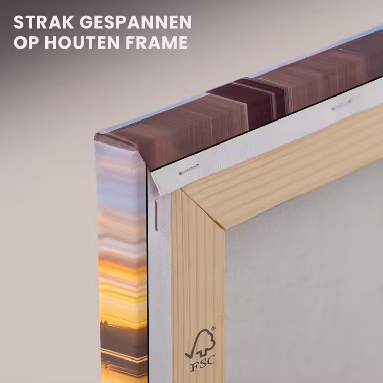 Canvas schilderij - Raam - Meer - Natuur — 7