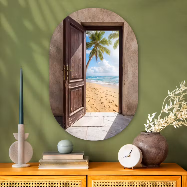 Muurovaal - Glas - Deur - Zee - Zomer — 2