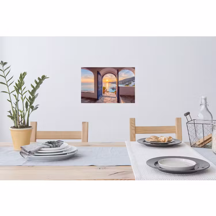 Muursticker - Open deur - Zee — 3