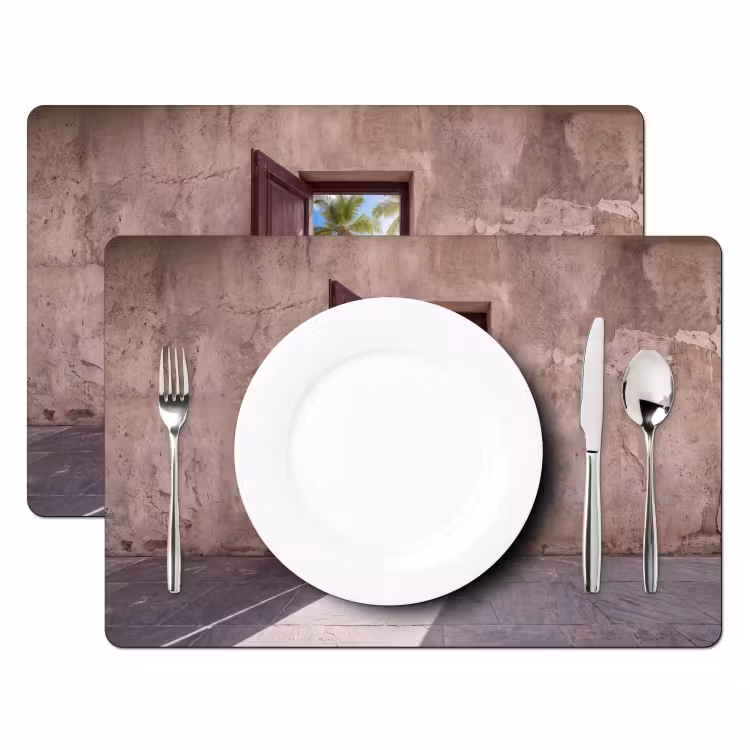 Placemat - 6 stuks - Deur - Zee - Zomer — 2