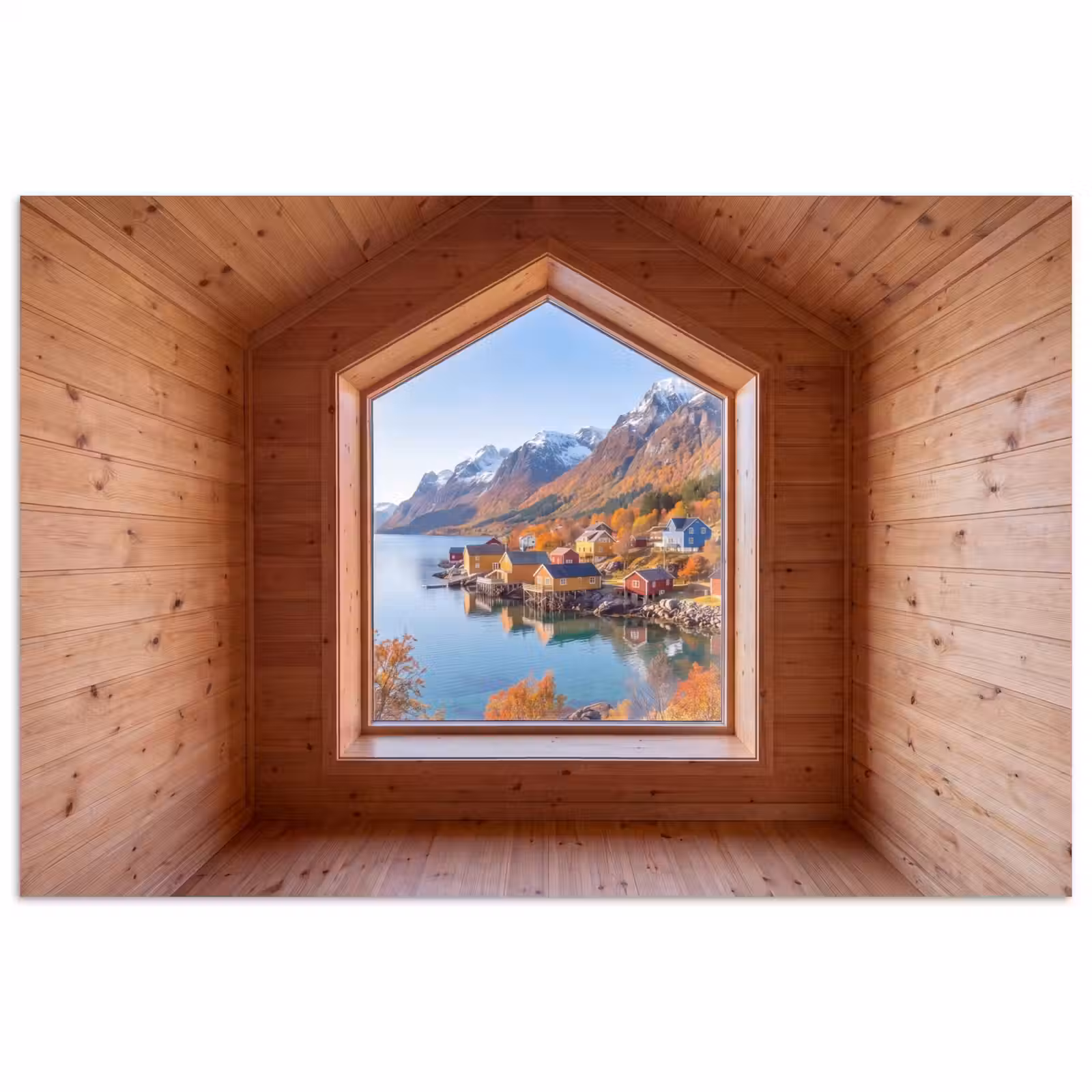 Poster - Uitzicht - Fjord - Herfst — 1