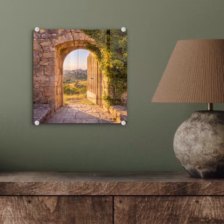 Glas schilderij - Architectuur - Landschap - Zonlicht — 4