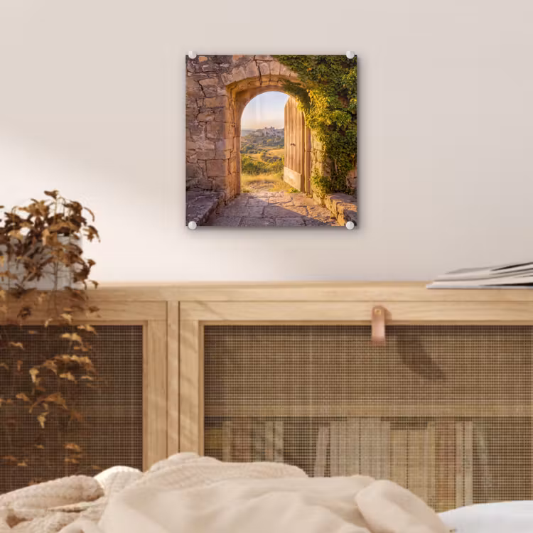 Glas schilderij - Architectuur - Landschap - Zonlicht — 5