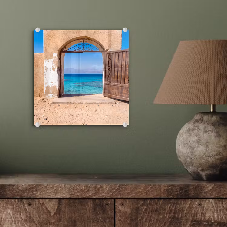 Glas schilderij - Poort - Zee - Natuur — 4
