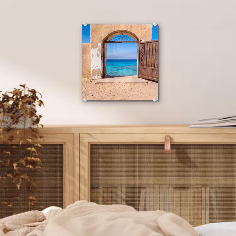 Glas schilderij - Poort - Zee - Natuur — 5