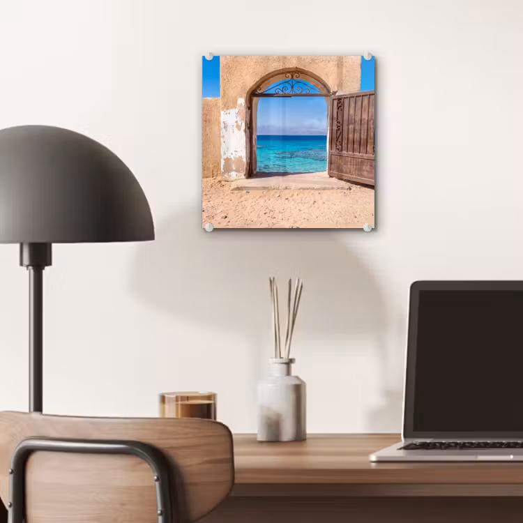 Glas schilderij - Poort - Zee - Natuur — 7