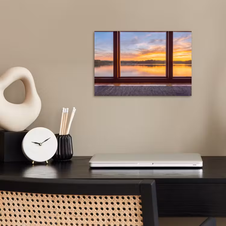 Poster - Raam - Meer - Natuur — 2