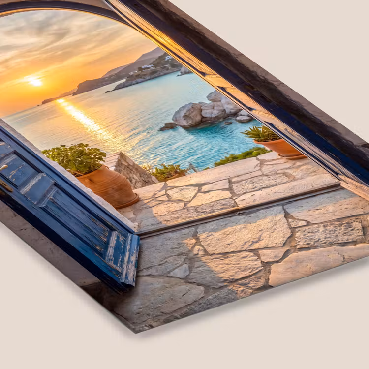 Poster met lijst - Open deur - Zee — 7