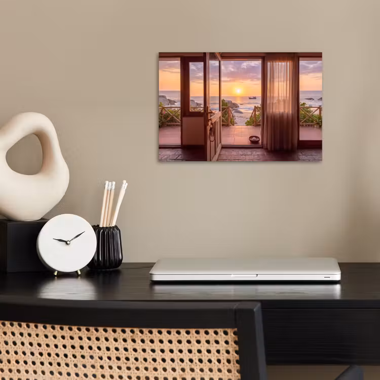 Poster - Strand - Zonsondergang - Natuur — 2