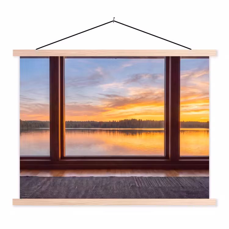 Schoolplaat - Raam - Meer - Natuur — 1