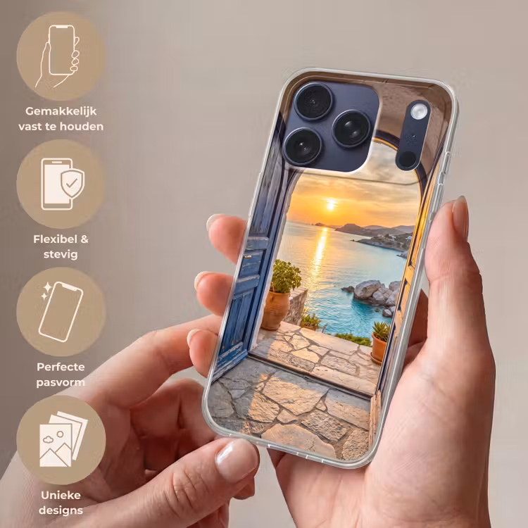Telefoonhoesje Softcase - Open deur - Zee — 4