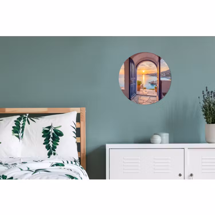Wandcirkel - Aluminium - Open deur - Zee — 4