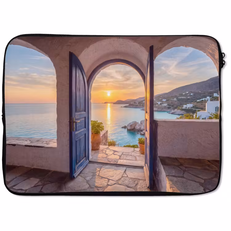 Laptophoes - Open deur - Zee — 1