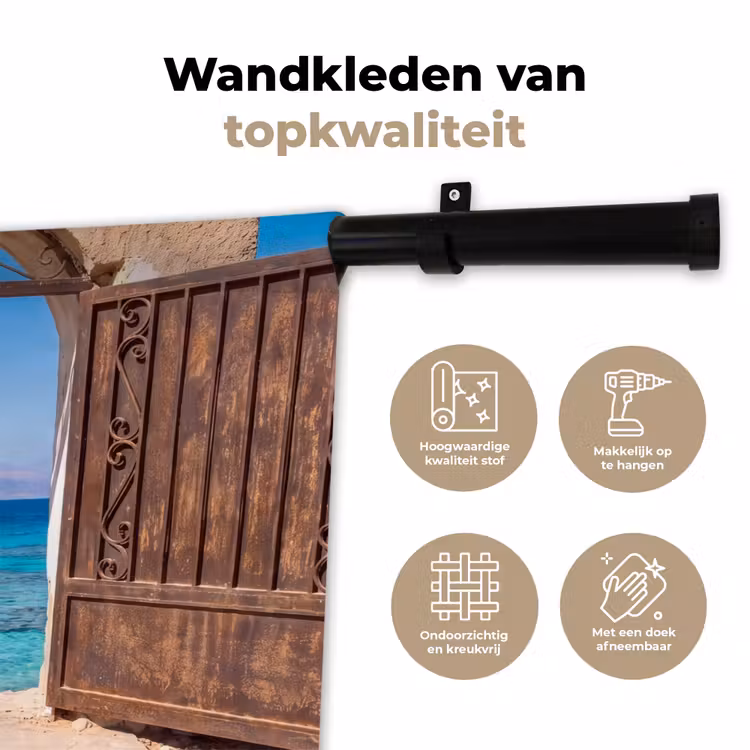 Wandkleed - Poort - Zee - Natuur — 3