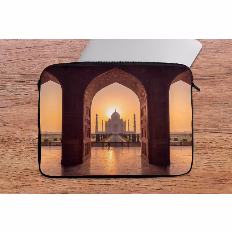 Laptophoes - Monument - Zonsondergang - Goud — 2