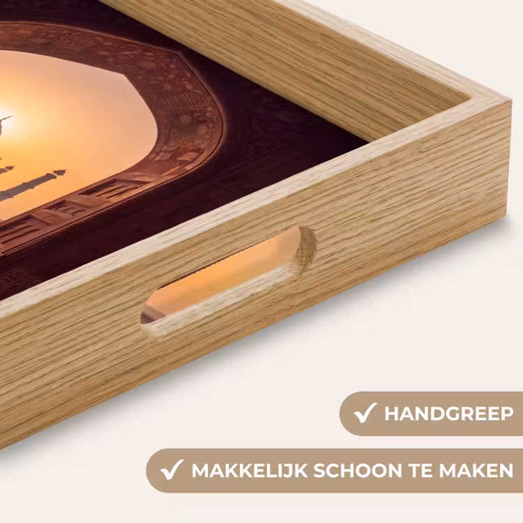 Dienblad - Monument - Zonsondergang - Goud — 5
