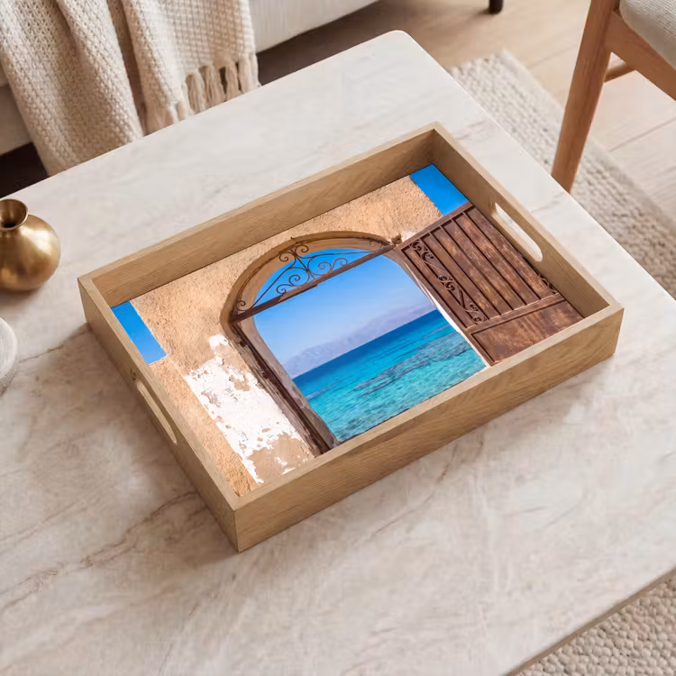 Dienblad - Poort - Zee - Natuur — 2