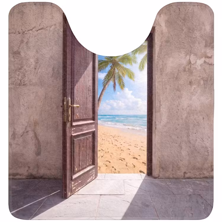 Wc Mat - Deur - Zee - Zomer — 1