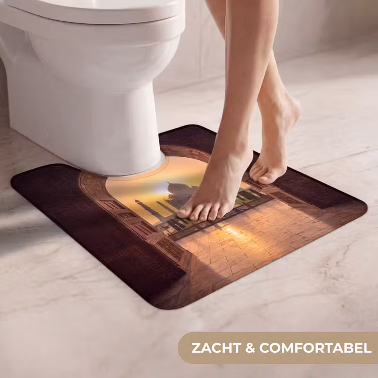 Wc Mat - Monument - Zonsondergang - Goud — 5