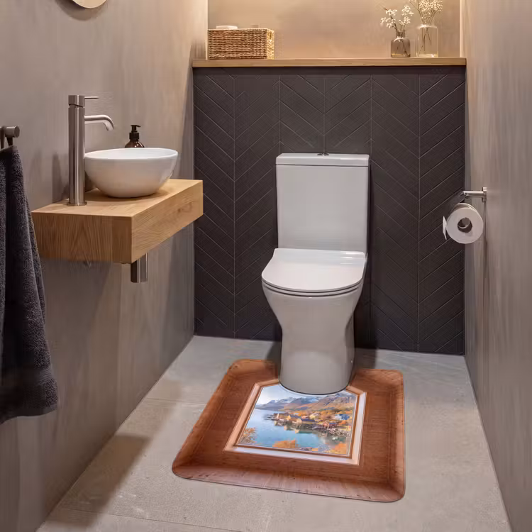 Wc Mat - Uitzicht - Fjord - Herfst — 2