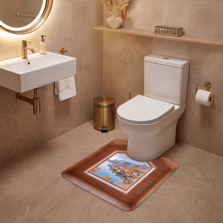 Wc Mat - Uitzicht - Fjord - Herfst — 3