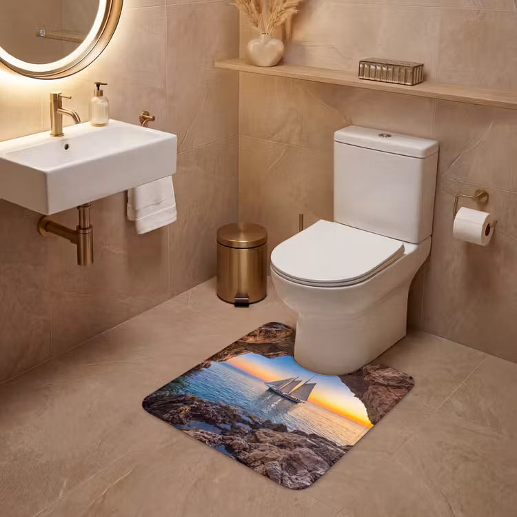 Wc Mat - Zeilboot - Zonsondergang - Zee — 3
