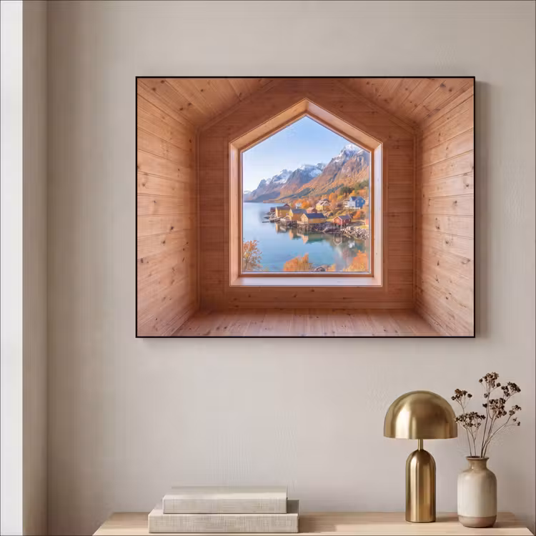 Art Frame - Uitzicht - Fjord - Herfst — 5