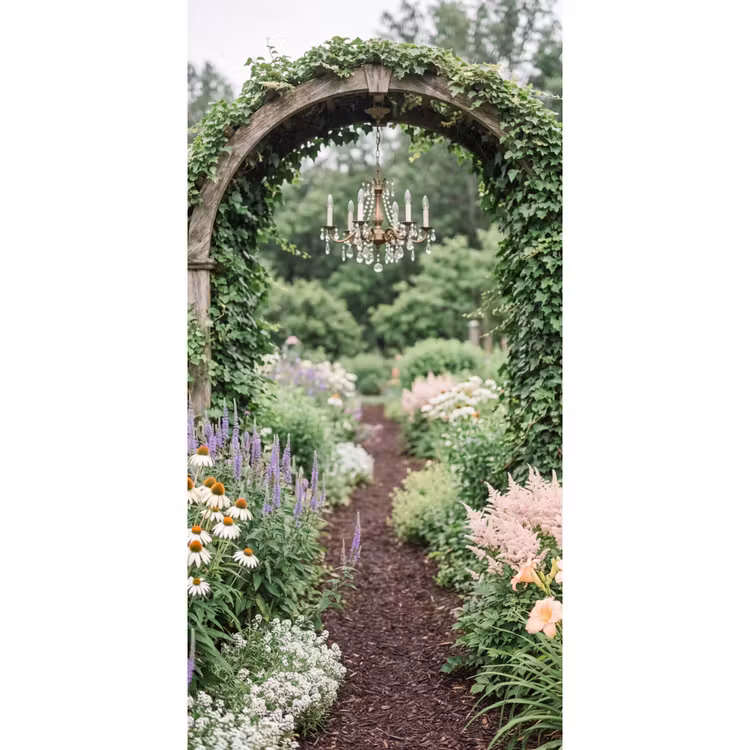 Behang - Boog - Tuin - Natuur — 2