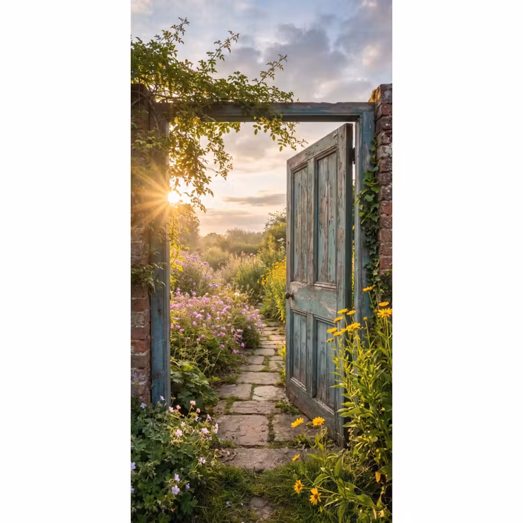 Behang - Deur - Tuin - Natuur — 2