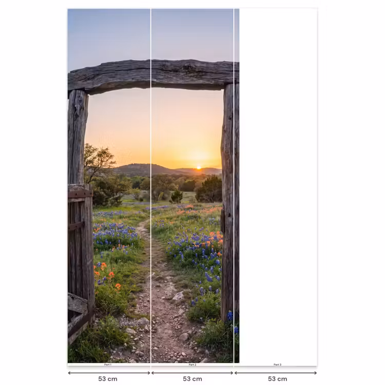 Behang - Poort - Bloemen - Natuur β 6