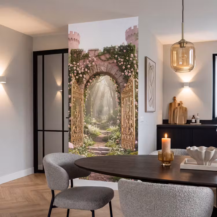 Behang - Poort - Bloemen - Sprookje β 5