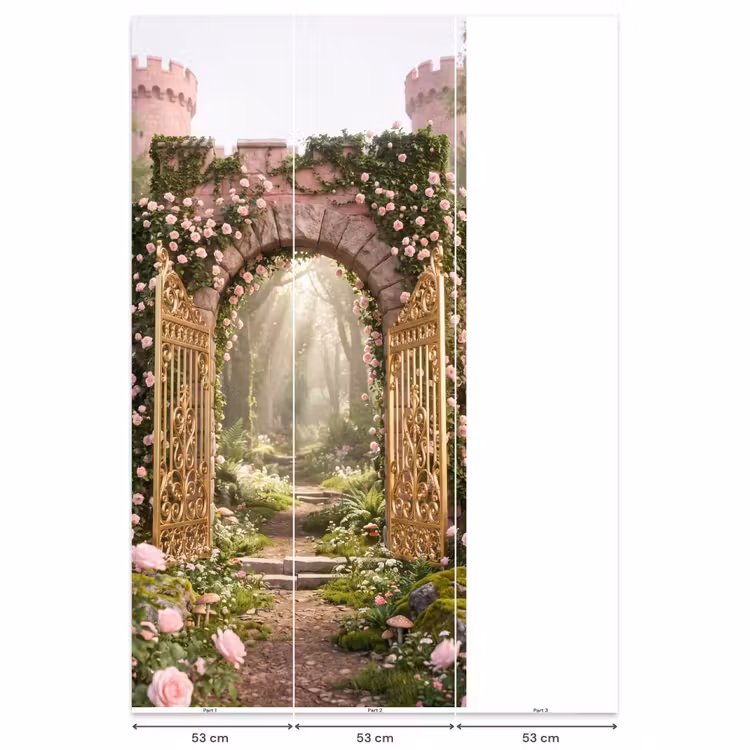 Behang - Poort - Bloemen - Sprookje β 6