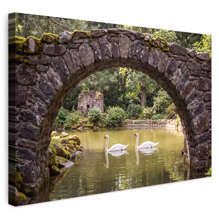 Buiten canvas - Vogel - Water - Natuur — 1