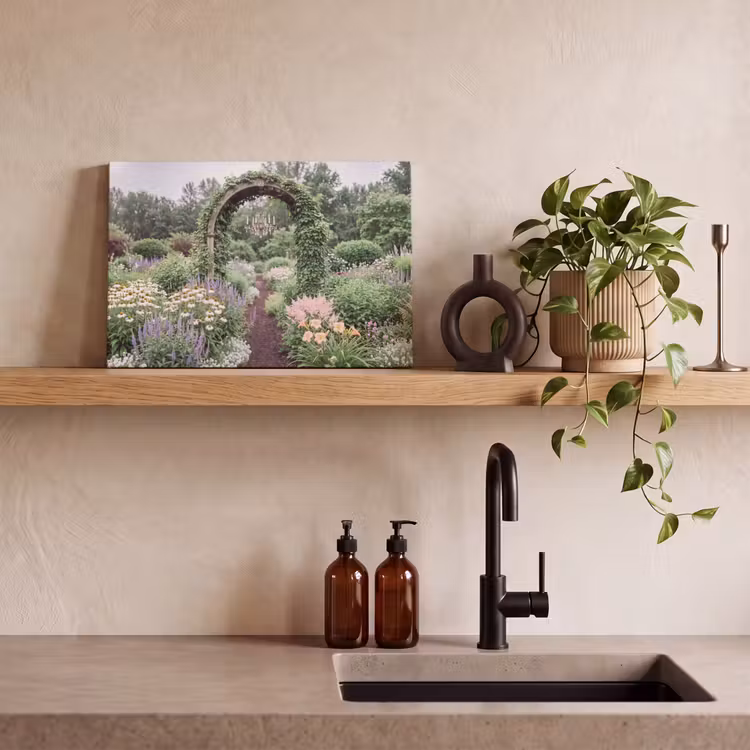 Canvas schilderij - Boog - Tuin - Natuur — 4