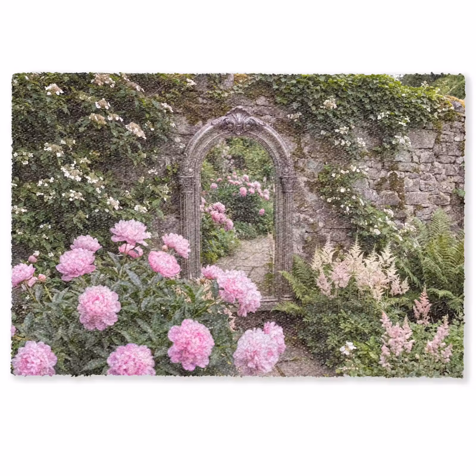 Deurmat - Spiegel - Tuin - Bloemen — 1