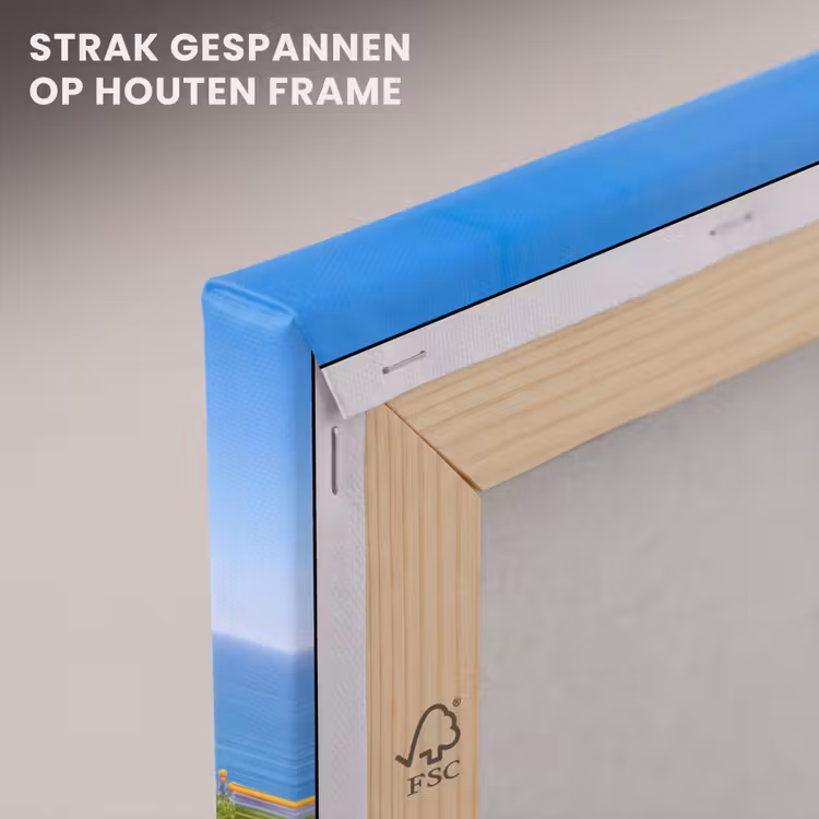 Canvas schilderij - Poort - Pad - Zee — 7