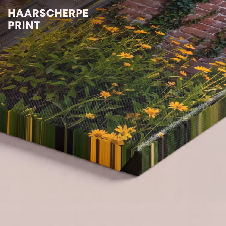 Canvas schilderij - Deur - Tuin - Natuur — 5