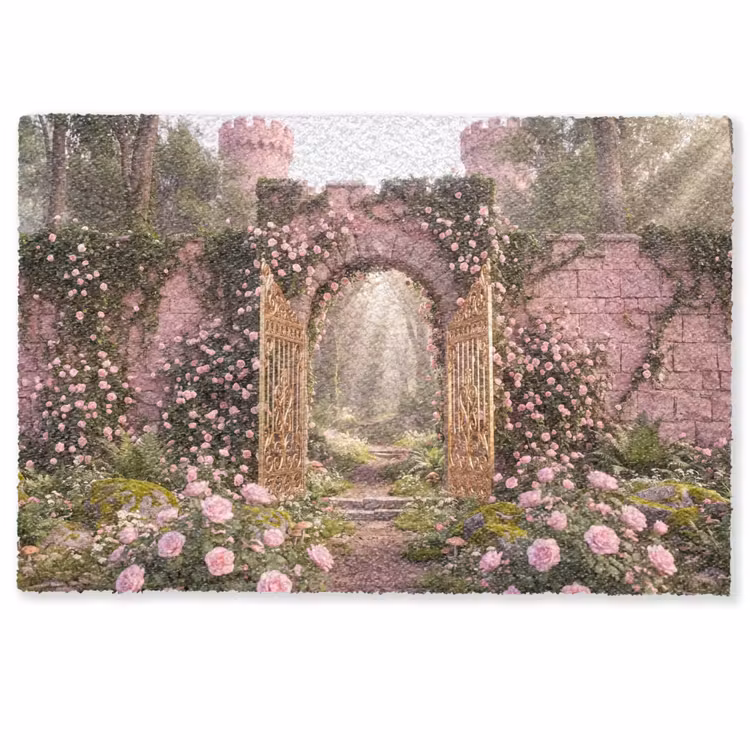 Deurmat - Poort - Bloemen - Sprookje — 1