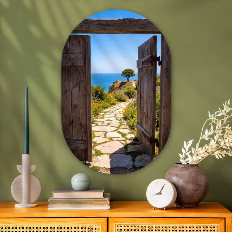 Muurovaal - Glas - Poort - Pad - Zee — 2