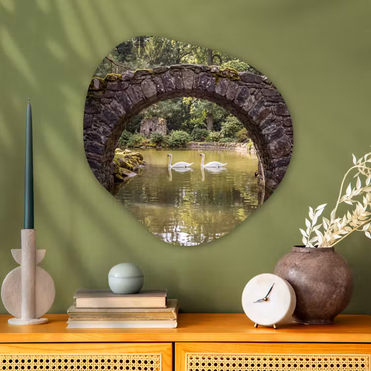 Organisch schilderij - Glas - Vogel - Water - Natuur — 2