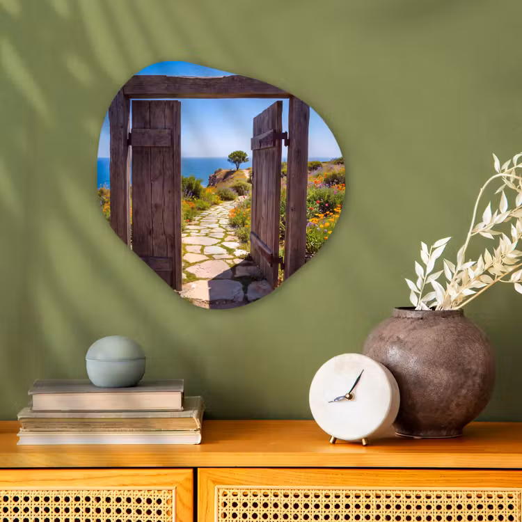 Organisch schilderij - Forex - Poort - Pad - Zee — 2