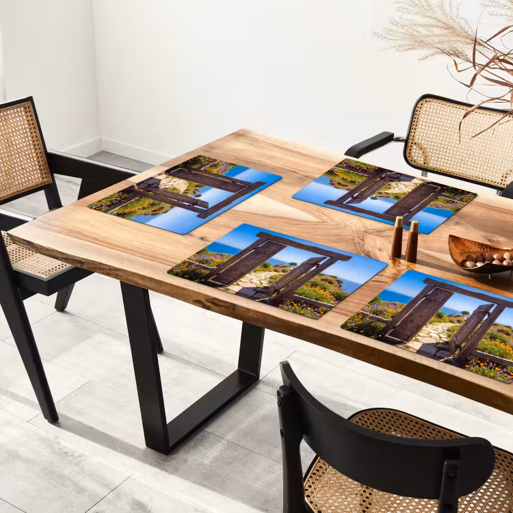 Placemat - 6 stuks - Poort - Pad - Zee — 3