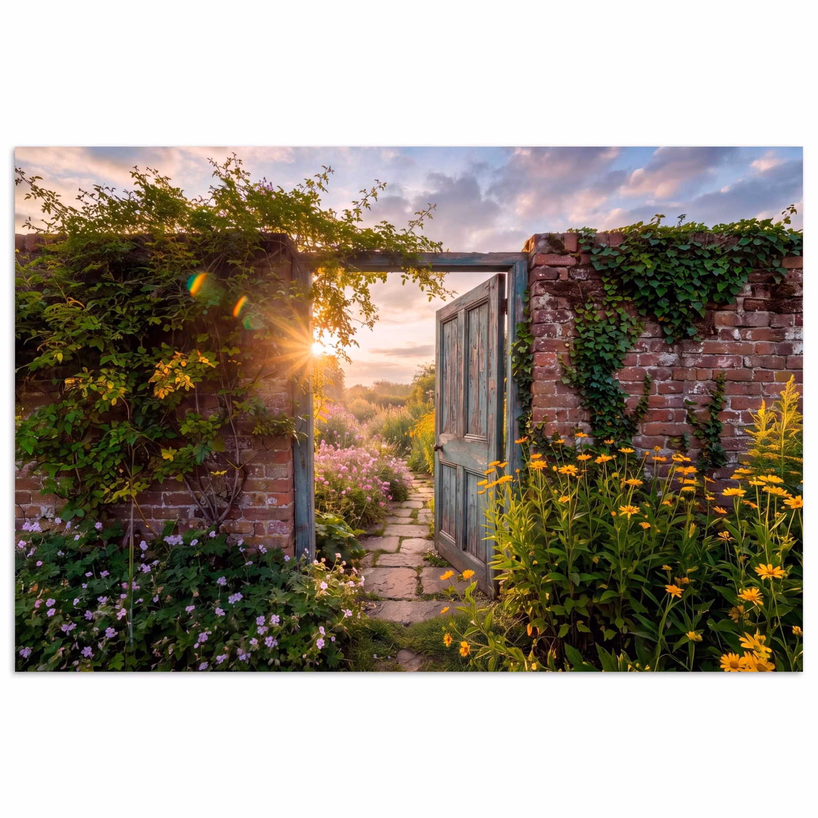 Poster - Deur - Tuin - Natuur — 1