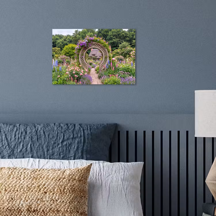 Poster - Tuin - Boog - Bloemen — 3