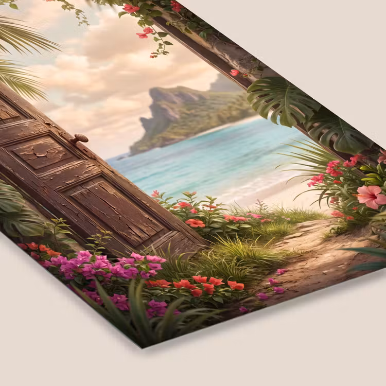 Poster met lijst - Deur - Strand - Natuur — 7