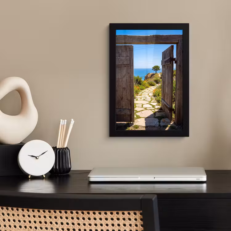 Poster met lijst - Poort - Pad - Zee — 2