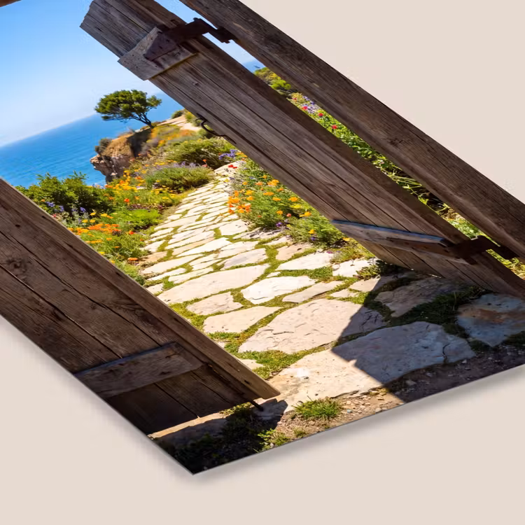 Poster met lijst - Poort - Pad - Zee — 7